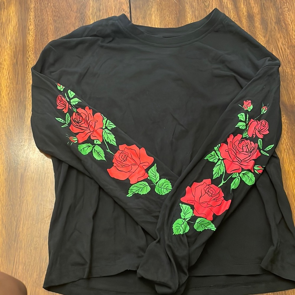 Rebellious, Medium, Black and red tee